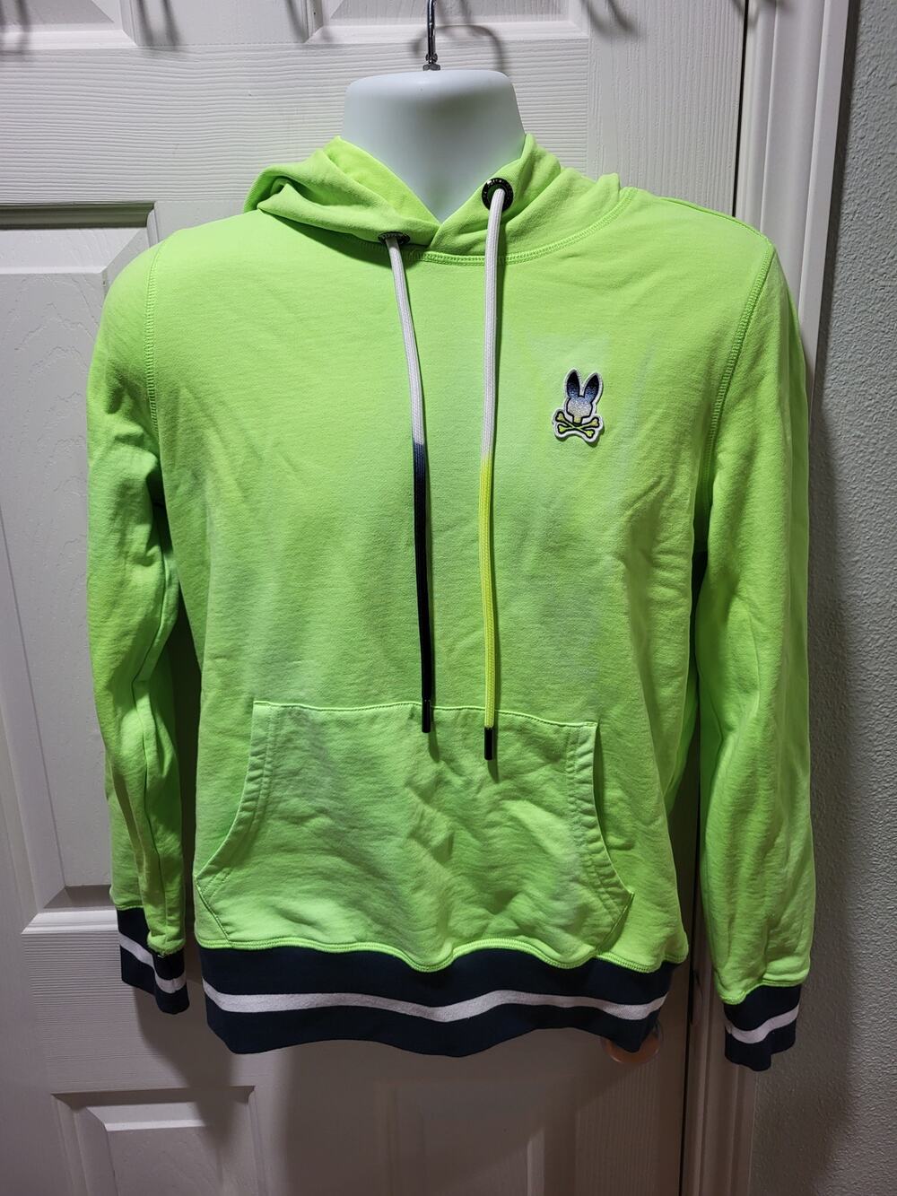 Psycho Bunny neon green hoodie